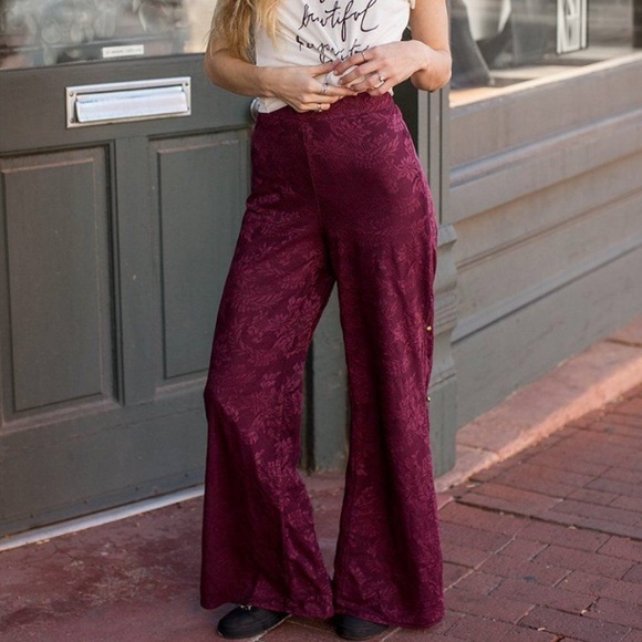 SOLD Joyfolie Mia Joy Brooke Pant in Bordeaux - Picture 4 of 7